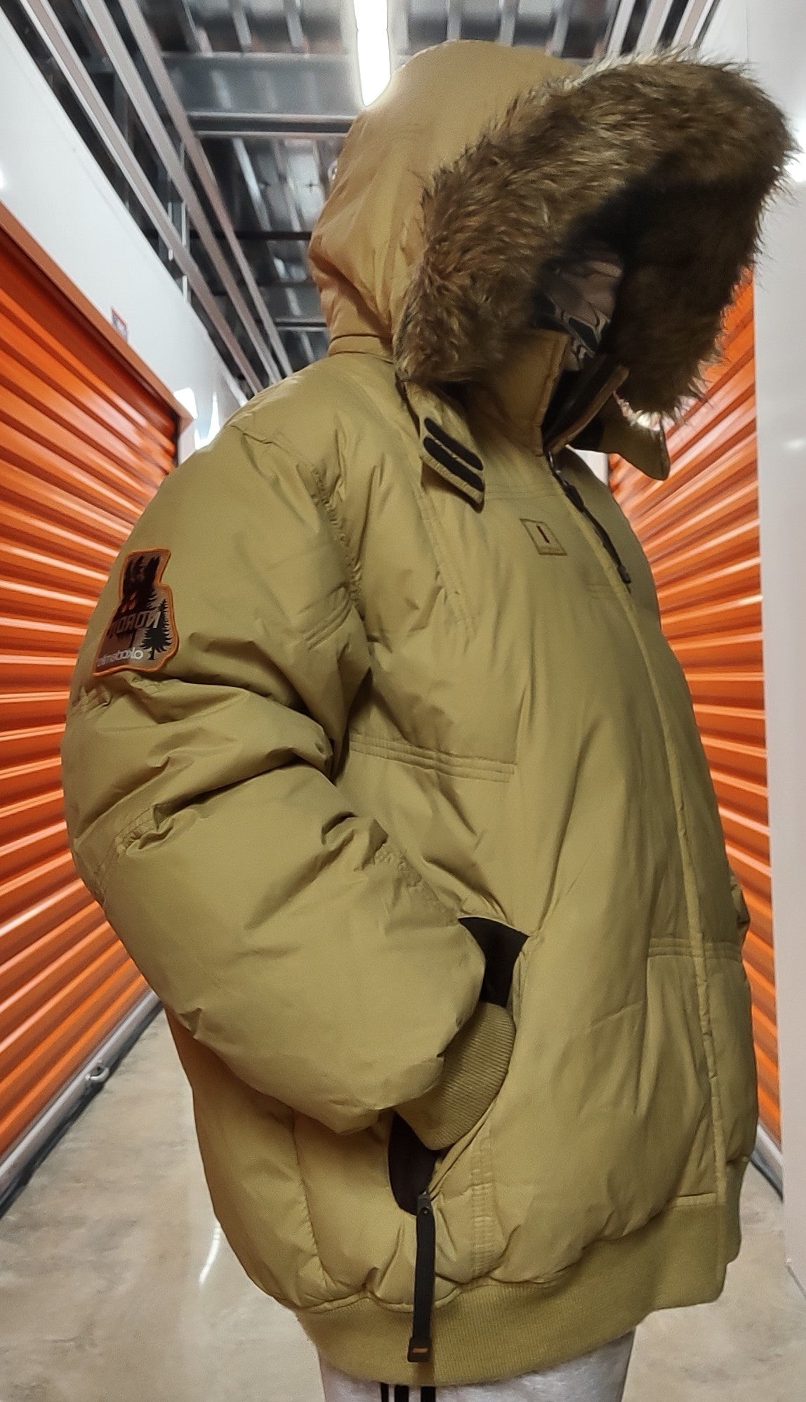 Akademiks Fur Bubble Coat