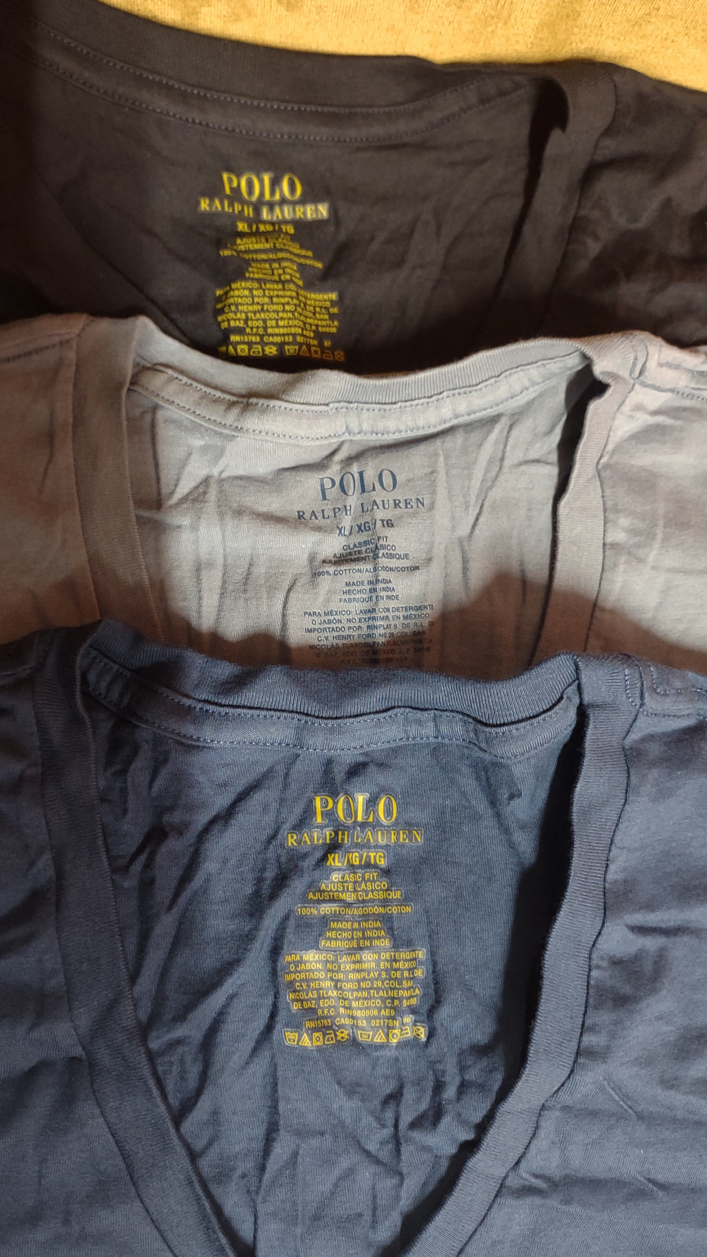 Polo Ralph Lauren V-Neck T-Shirts (3-Pack)
