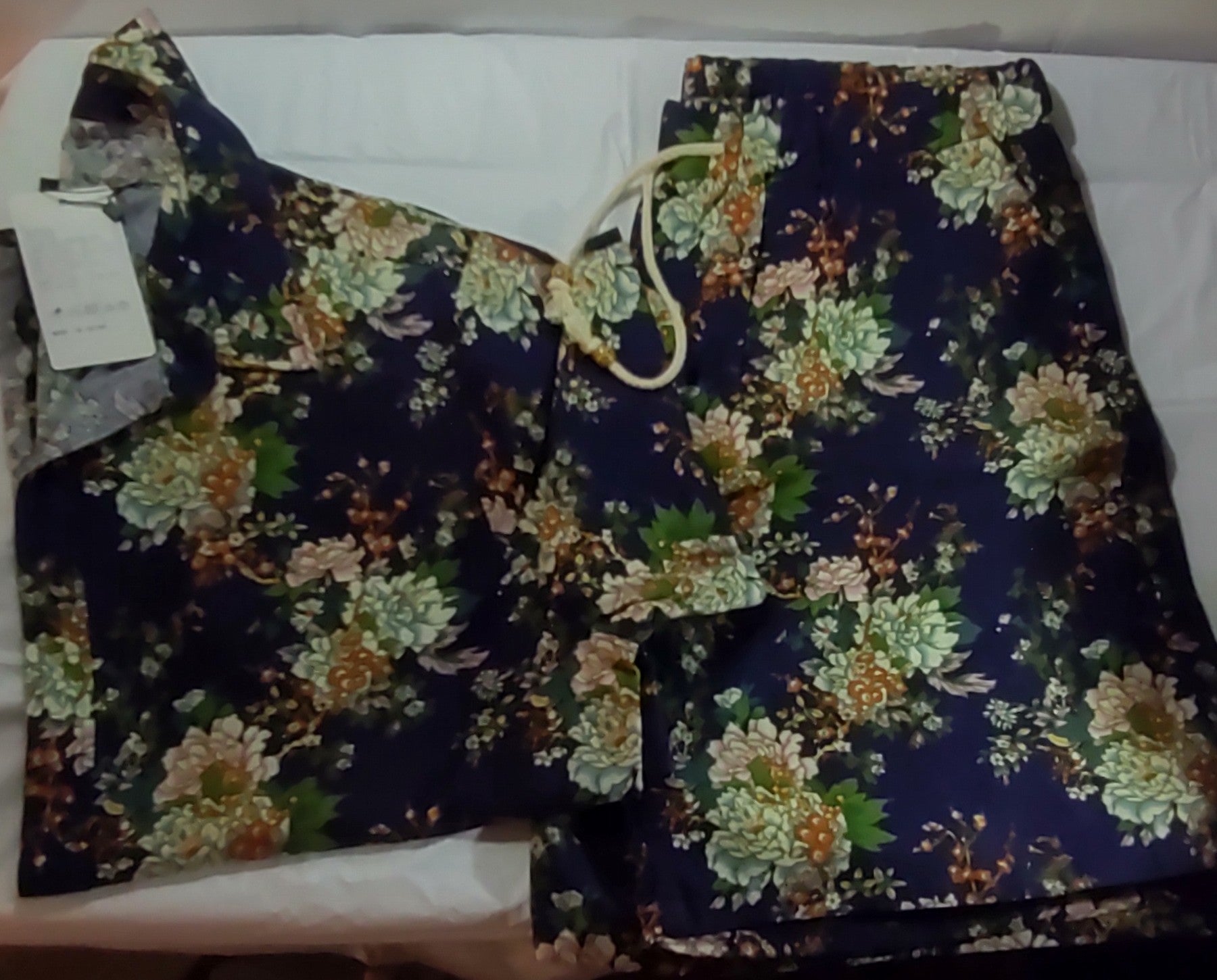 Short Set (Dark Floral)