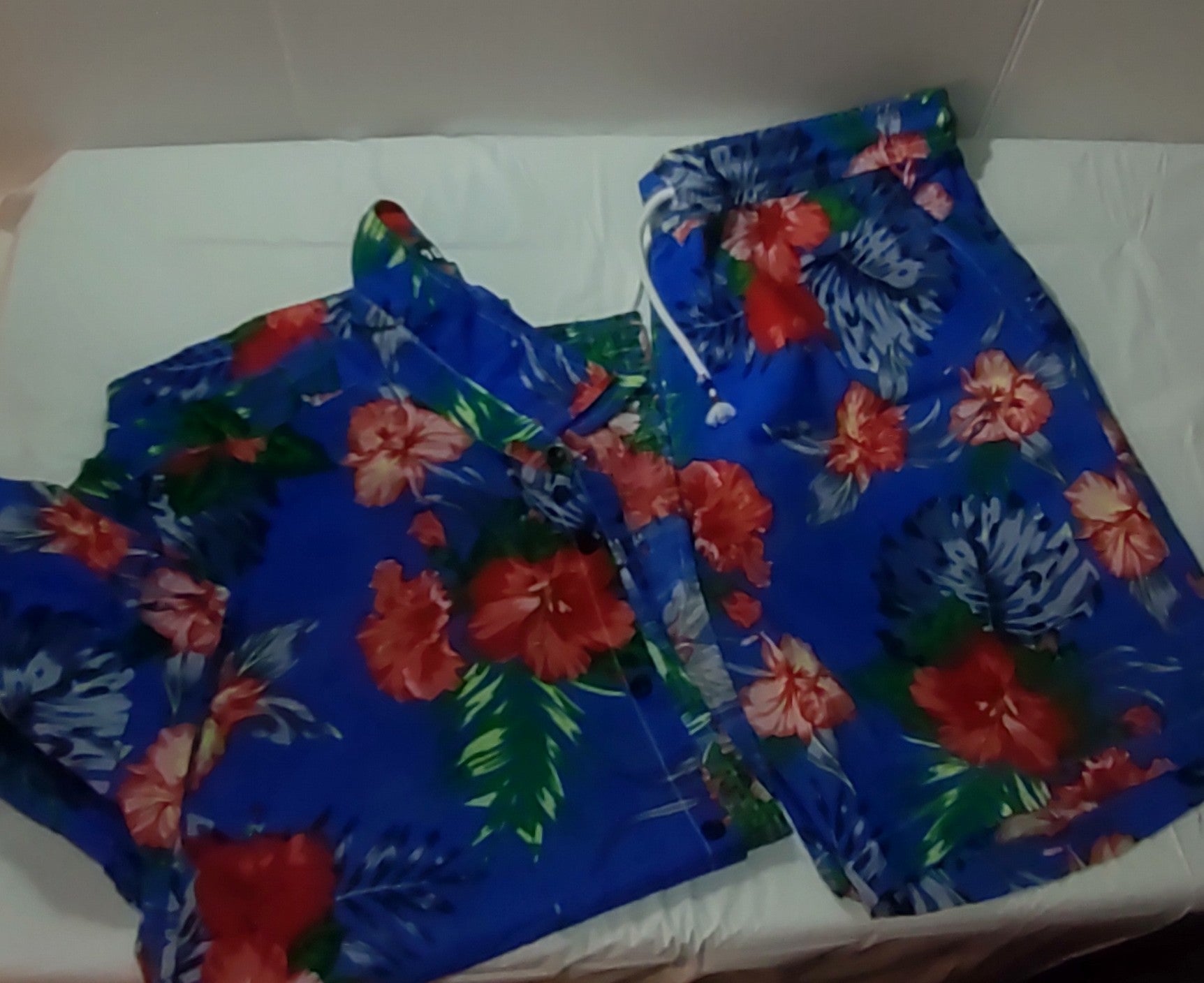 Short Set (Blue Floral)