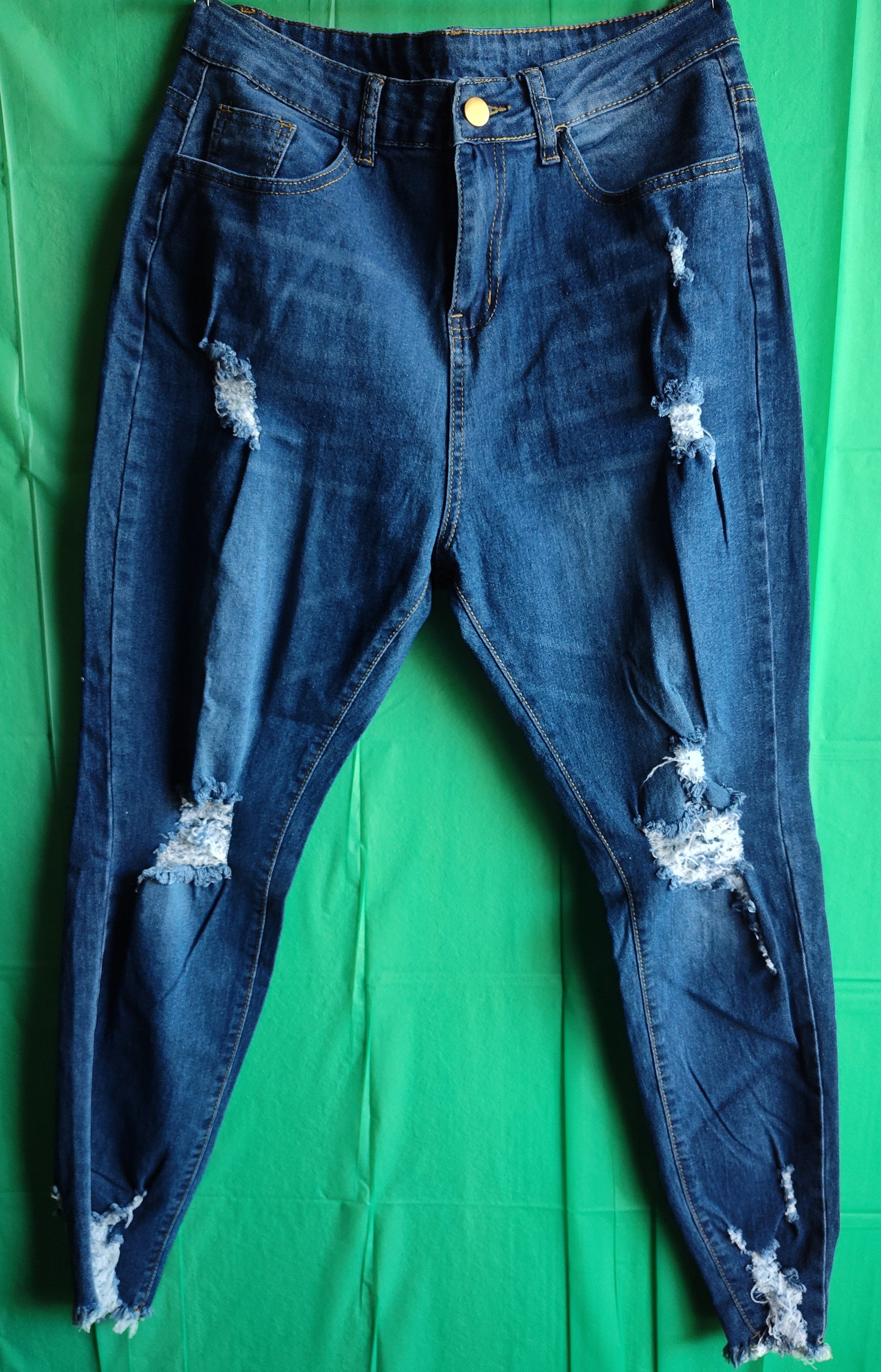 Denim capri